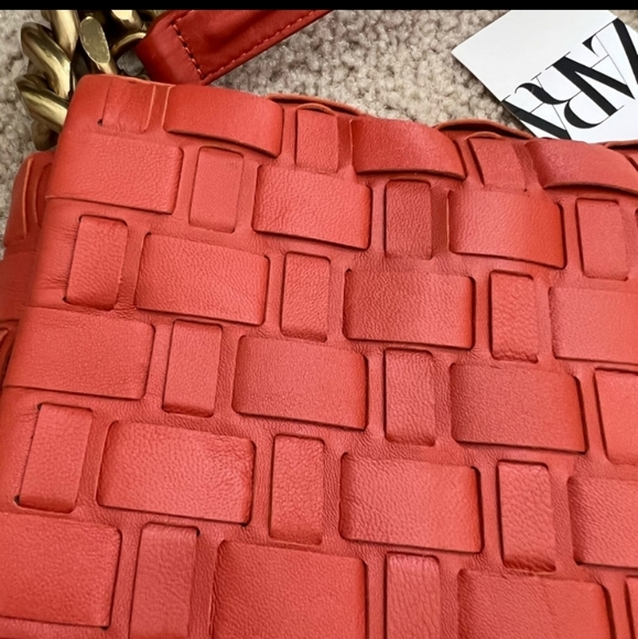 Zara leather chain shoulder bag - Picture 5 of 9